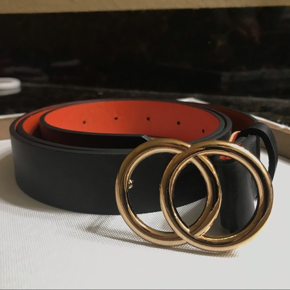Accessories - FAUX LEATHER  DOUBLE O RING BELT